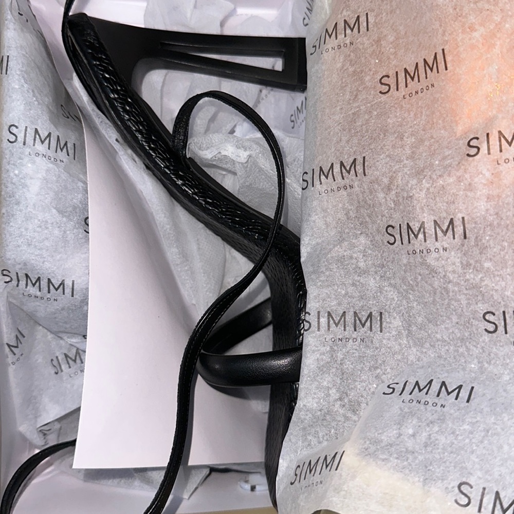 COPY - Brand New Never Worn Simmi London Inara Black Sculptural Heel Size 9 - Picture 6 of 8